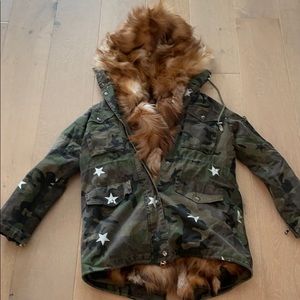 Jocelyn Fur camo star fur jacket